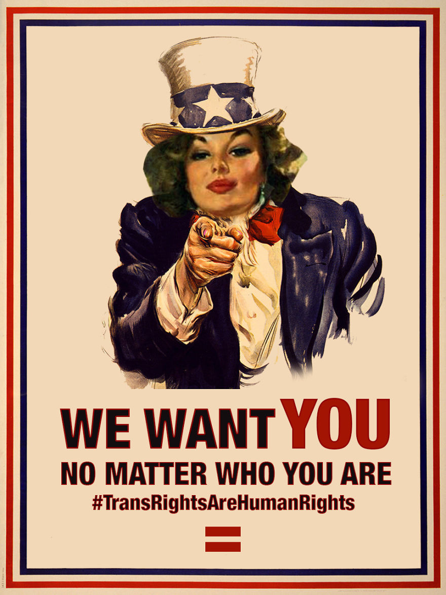 We Changed The Genders Of American War Propaganda Posters To Support The Transgender Community We Changed The Genders Of American War Propaganda Posters To Support The Transgender Community