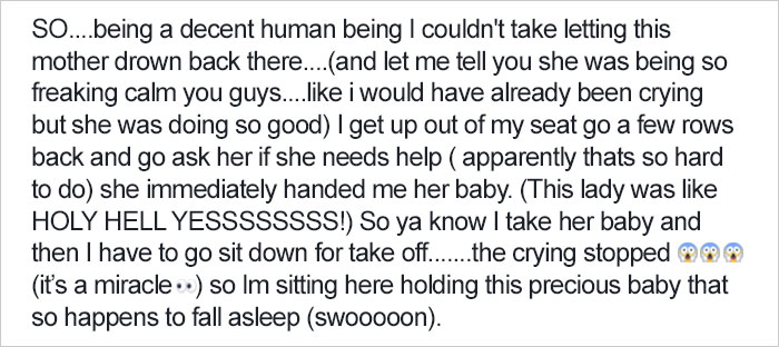 Woman’s Reaction To Crying Baby On Plane Goes Viral, Shows Why People Who Complain About It Are The Worst Woman’s Reaction To Crying Baby On Plane Goes Viral, Shows Why People Who Complain About It Are The Worst