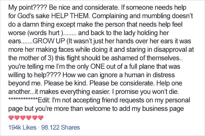 Woman’s Reaction To Crying Baby On Plane Goes Viral, Shows Why People Who Complain About It Are The Worst Woman’s Reaction To Crying Baby On Plane Goes Viral, Shows Why People Who Complain About It Are The Worst