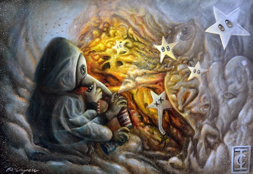 I Create Marbled Madness Using Oil Paint I Create Marbled Madness Using Oil Paint