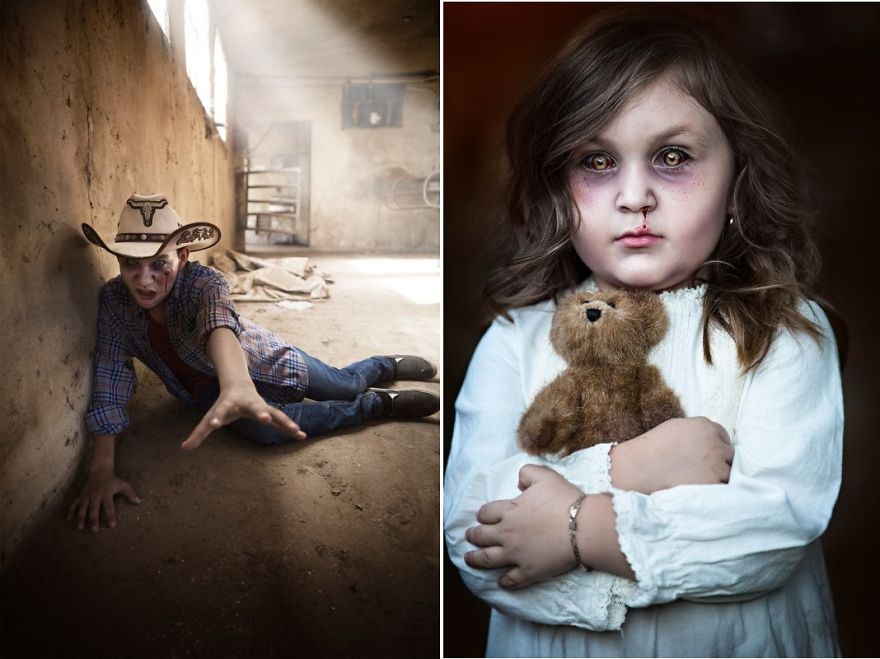 Photographer Makes Images Of Zombie Children And The Result Is To Give Chills Photographer Makes Images Of Zombie Children And The Result Is To Give Chills