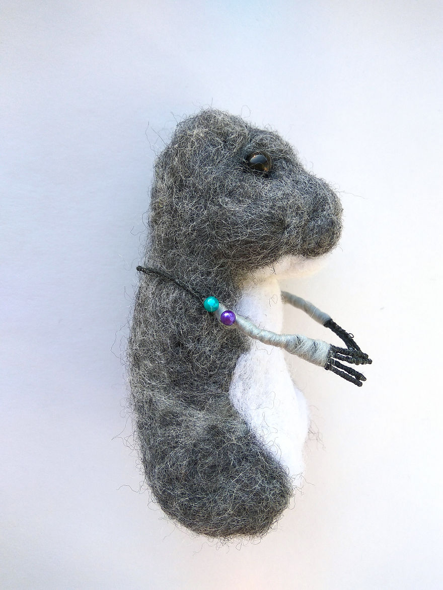 I Made A Very Sweet Needle Felted Chinchilla In Two Weeks! I Made A Very Sweet Needle Felted Chinchilla In Two Weeks!