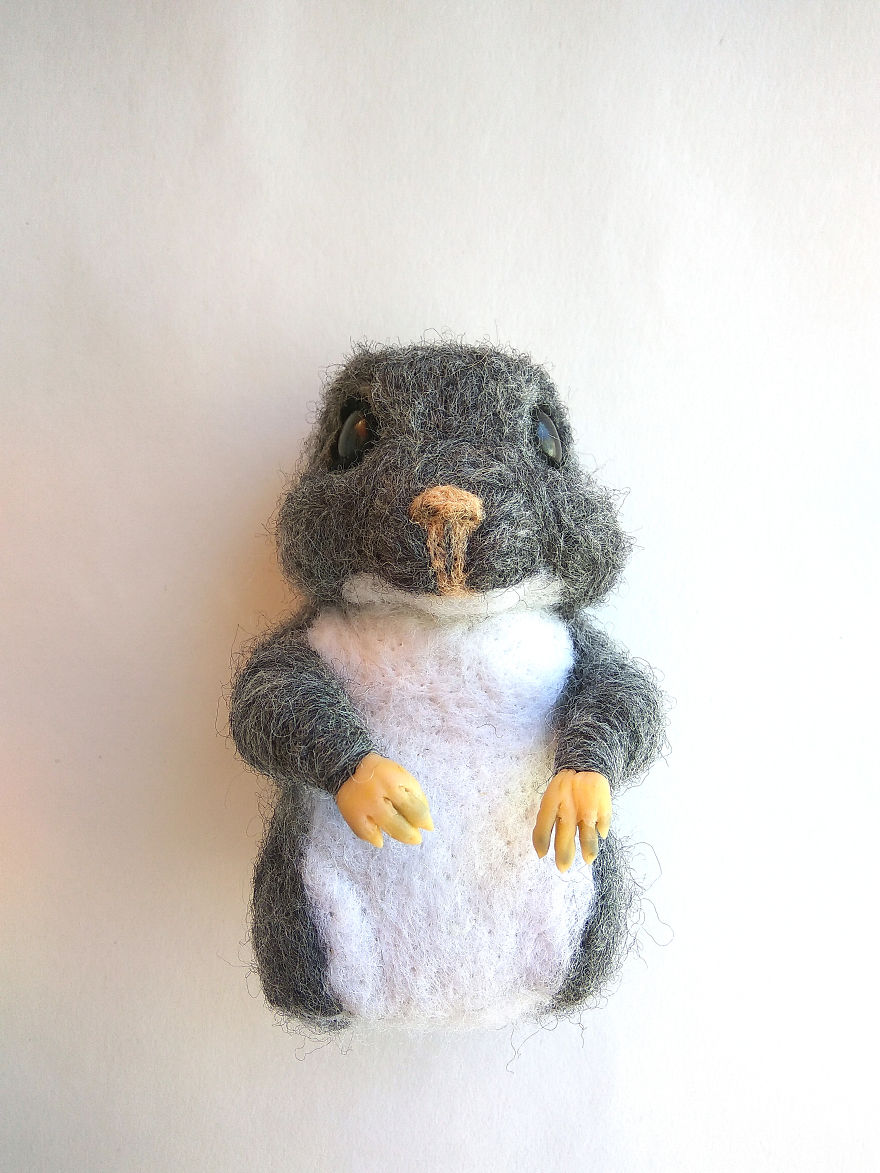 I Made A Very Sweet Needle Felted Chinchilla In Two Weeks! I Made A Very Sweet Needle Felted Chinchilla In Two Weeks!