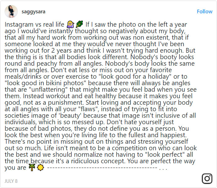 Health Blogger Reveals The Reality Behind Instagram Pics Health Blogger Reveals The Reality Behind Instagram Pics