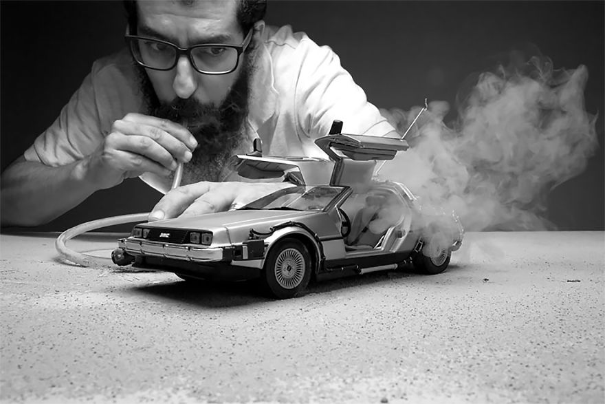 Photographer Creates Series Of Fantastic Photos Of Delorean, The Famous Car Of The Film Series “Back To The Future” Photographer Creates Series Of Fantastic Photos Of Delorean, The Famous Car Of The Film Series “Back To The Future”