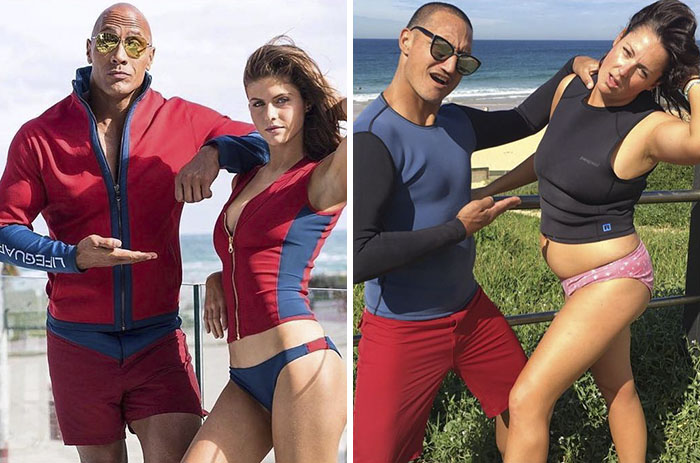 Woman Continues To Hilariously Recreate Celebrity Instagram Photos (76 Pics)