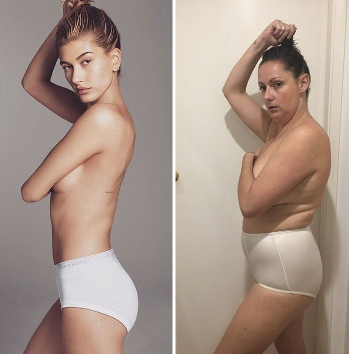 Woman Continues To Hilariously Recreate Celebrity Instagram Photos (76 Pics)