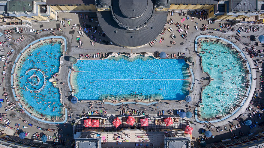 Spectacular Bird’s Eye View Of Extraordinary Pools In Budapest, Spa Capital Of The World, As You’ve Never Seen It Before Spectacular Bird’s Eye View Of Extraordinary Pools In Budapest, Spa Capital Of The World, As You’ve Never Seen It Before