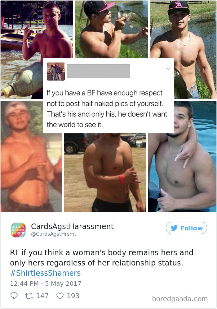 Woman Gets Sick Of Hypocritical Shirtless Men On Social Media, Starts Exposing Them One By One