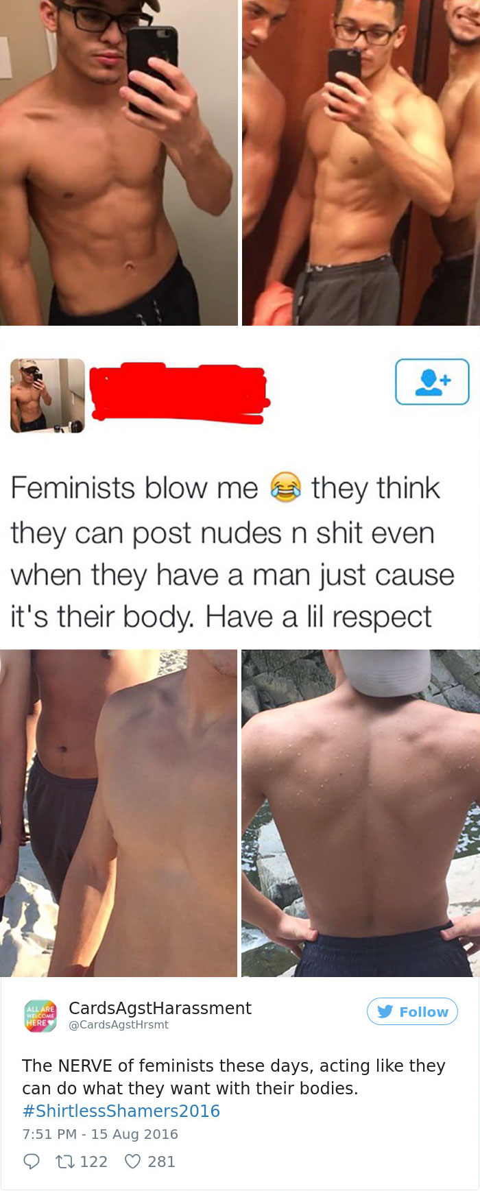 Woman Gets Sick Of Hypocritical Shirtless Men On Social Media, Starts Exposing Them One By One