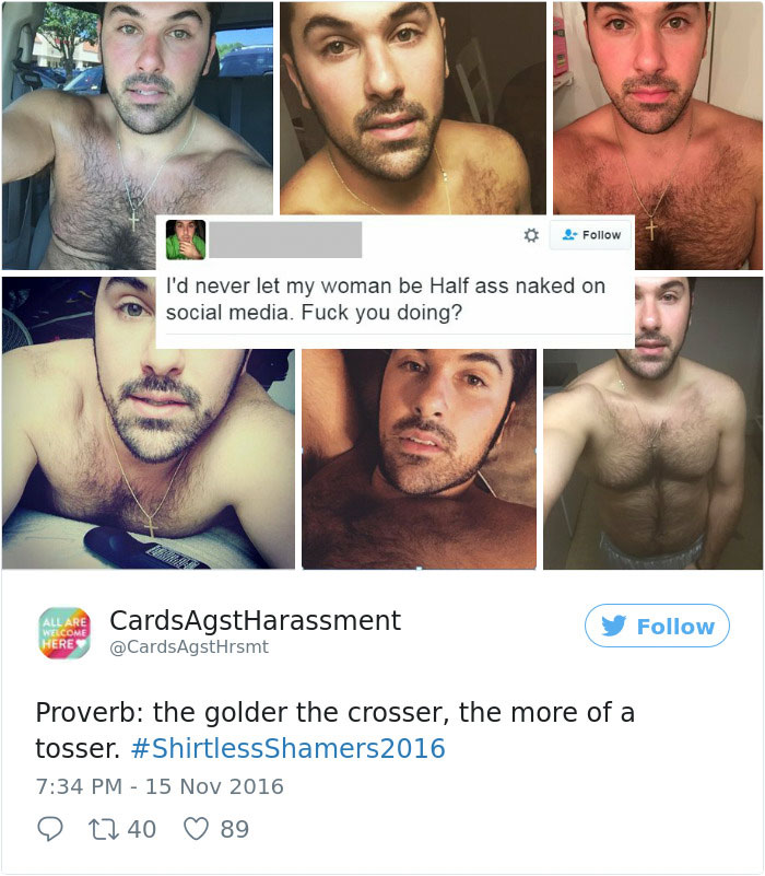 Woman Gets Sick Of Hypocritical Shirtless Men On Social Media, Starts Exposing Them One By One