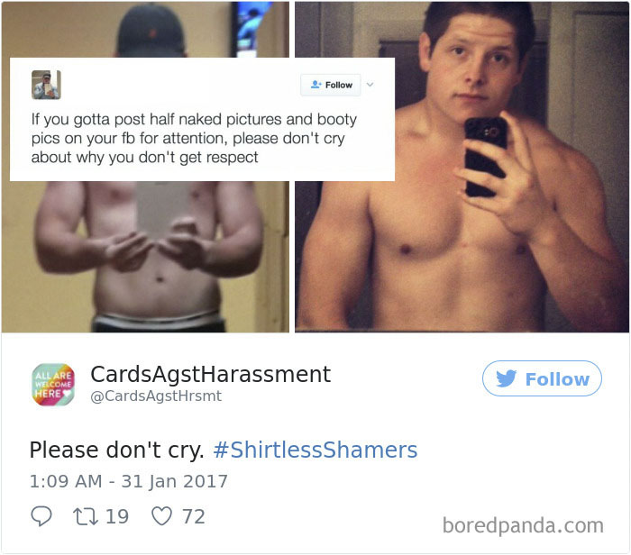 Woman Gets Sick Of Hypocritical Shirtless Men On Social Media, Starts Exposing Them One By One