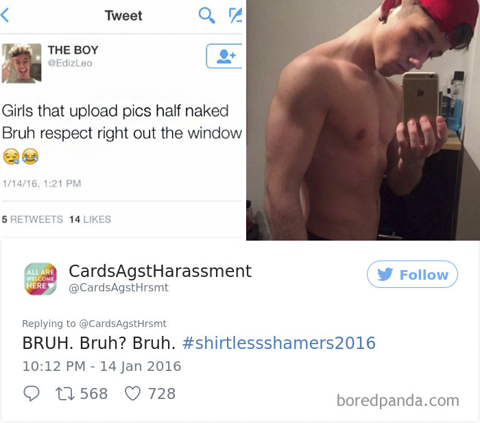 Woman Gets Sick Of Hypocritical Shirtless Men On Social Media, Starts Exposing Them One By One