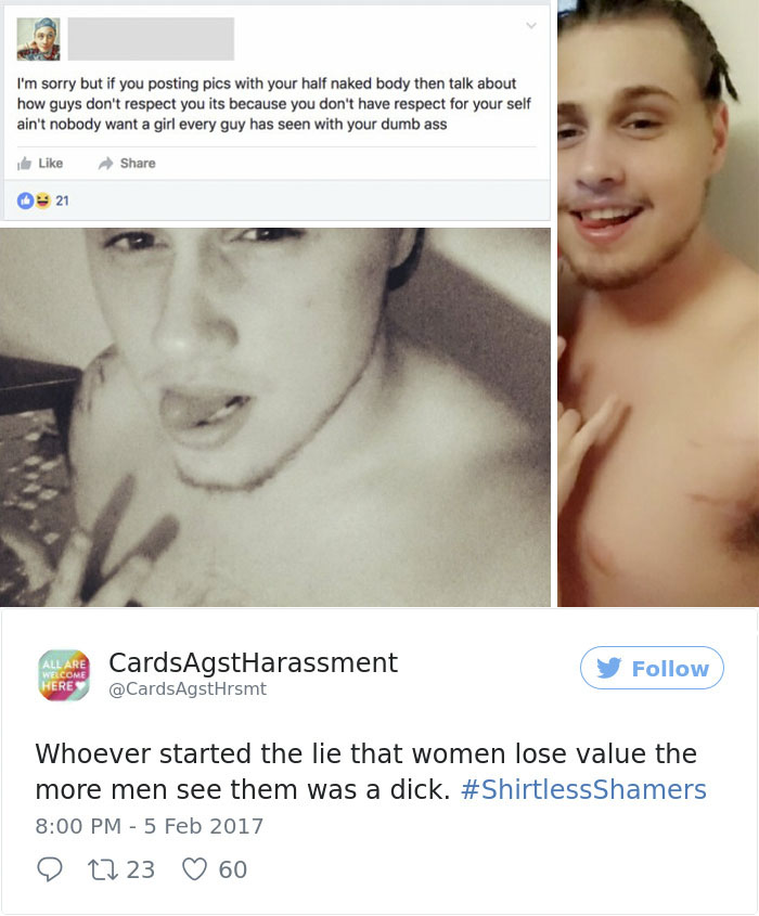 Woman Gets Sick Of Hypocritical Shirtless Men On Social Media, Starts Exposing Them One By One