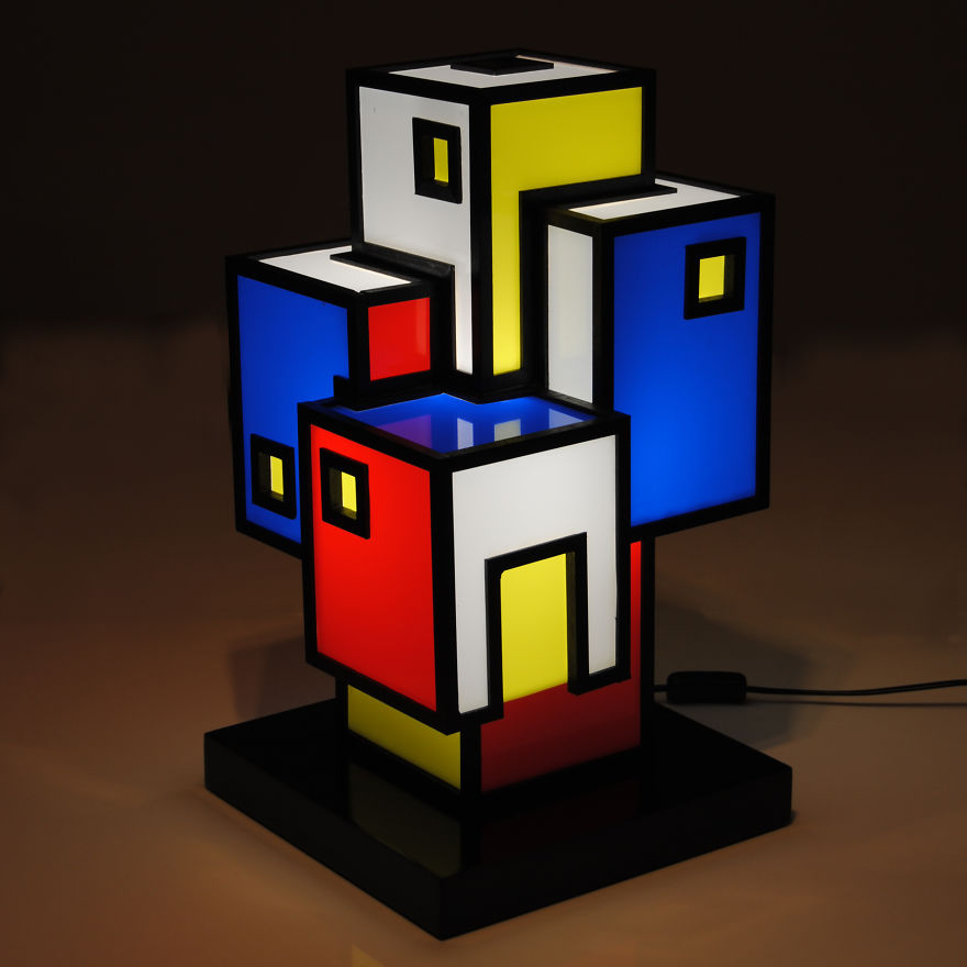 Agglomerati: I Create Sculpture Lamps In Wood And Plexiglass Agglomerati: I Create Sculpture Lamps In Wood And Plexiglass