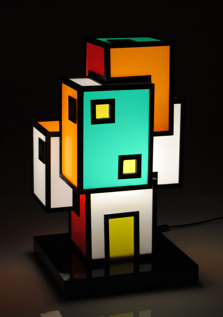 Agglomerati: I Create Sculpture Lamps In Wood And Plexiglass Agglomerati: I Create Sculpture Lamps In Wood And Plexiglass