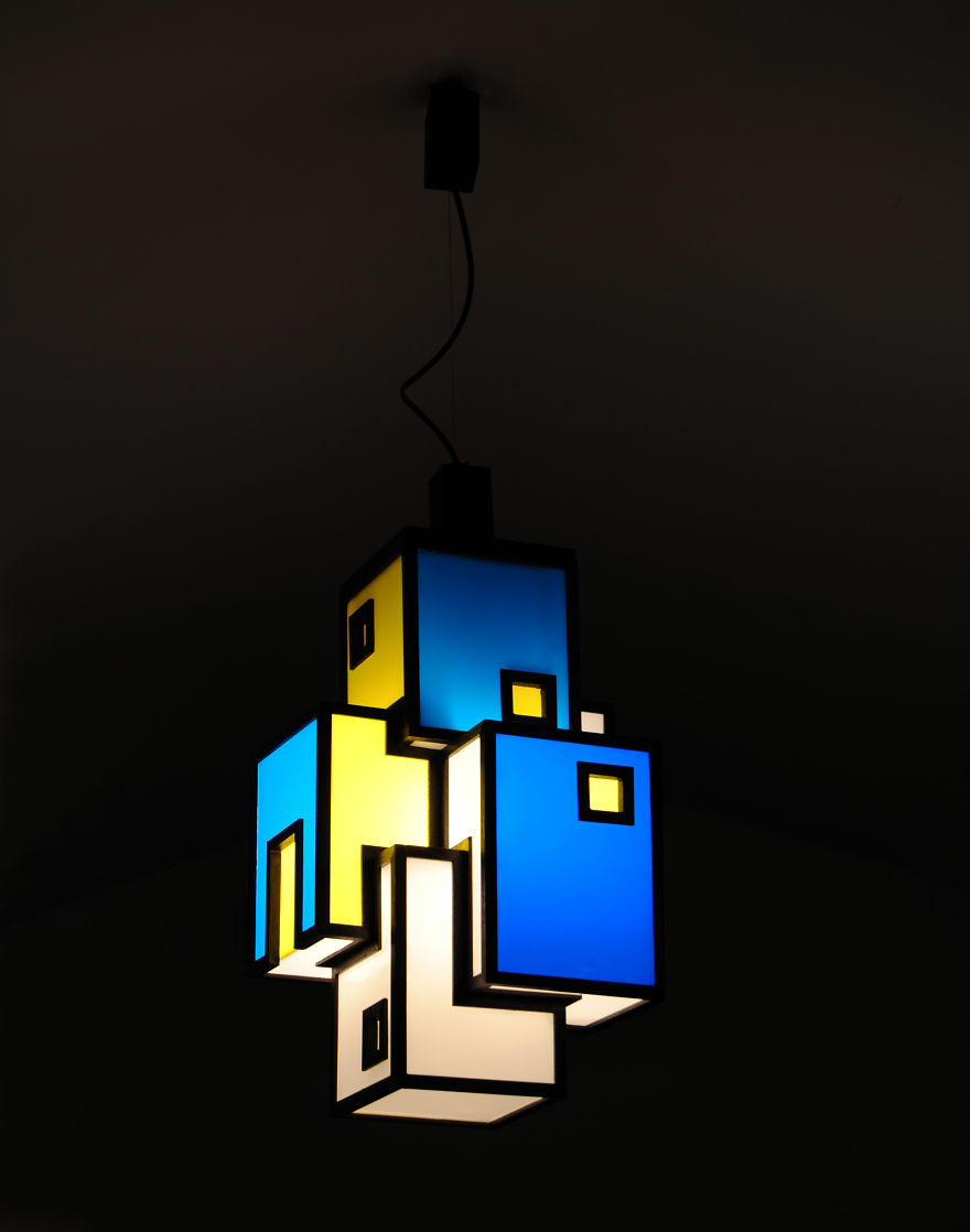 Agglomerati: I Create Sculpture Lamps In Wood And Plexiglass Agglomerati: I Create Sculpture Lamps In Wood And Plexiglass