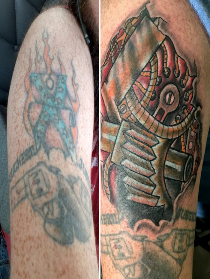 You Can Now Remove Your Racist Tattoos For Free At This Tattoo Parlor, And Here’s 10 Before &#038; After Examples