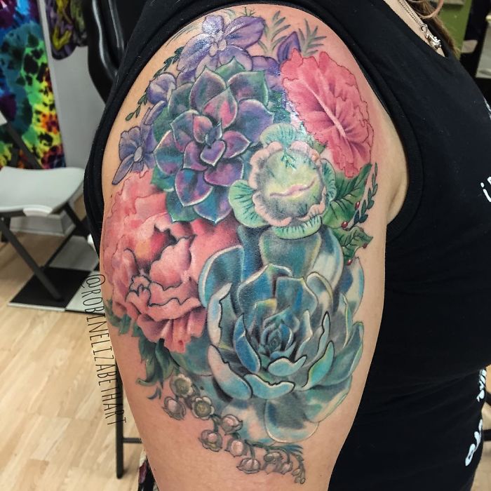 139 Awesome Succulent Tattoo Ideas For People Who Are Crazy About Succulents