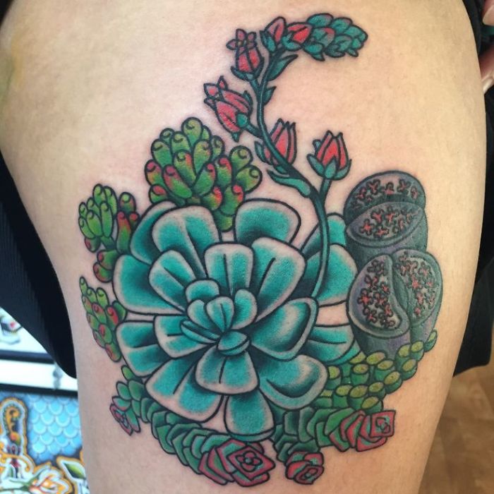 139 Awesome Succulent Tattoo Ideas For People Who Are Crazy About Succulents