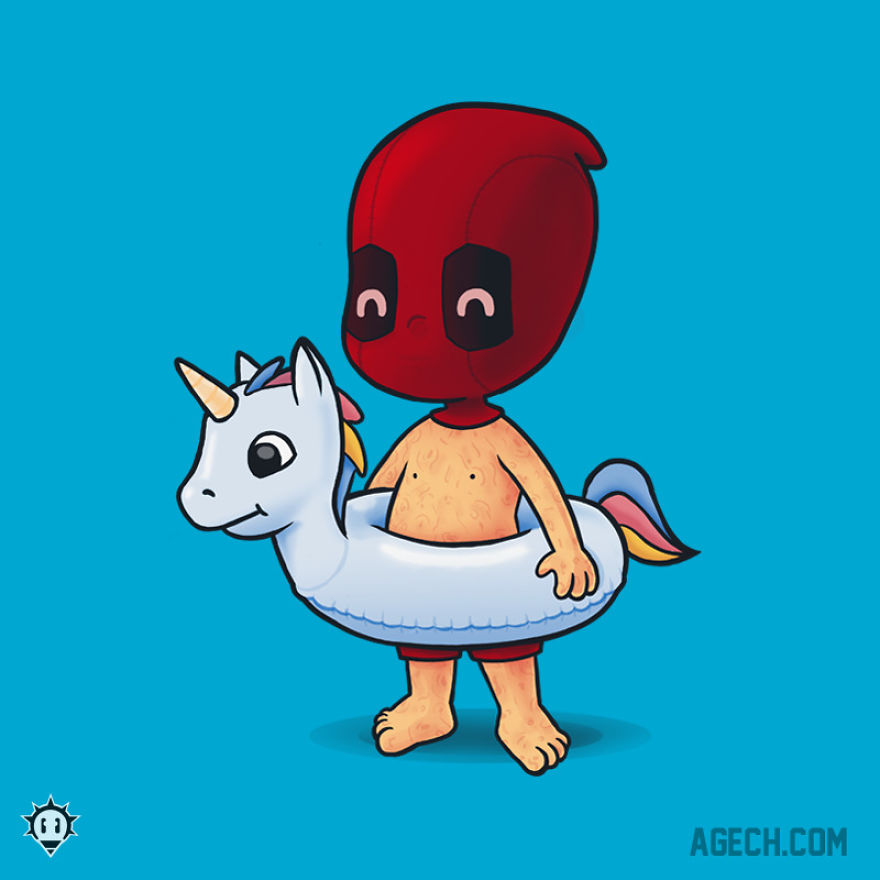 I Imagined How These Popular Cartoon Characters Would Look In Summer