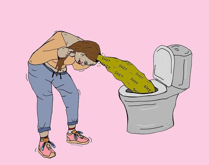 Artist Reflects A Personal Irritation And Bitterness In Her Drawings (NSFW)