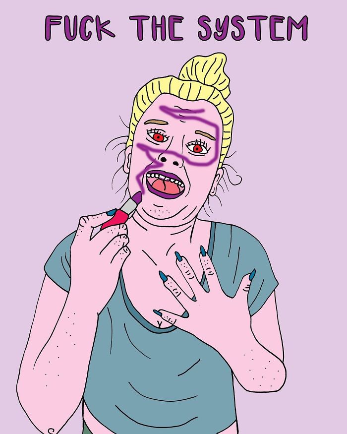 Artist Reflects A Personal Irritation And Bitterness In Her Drawings (NSFW)