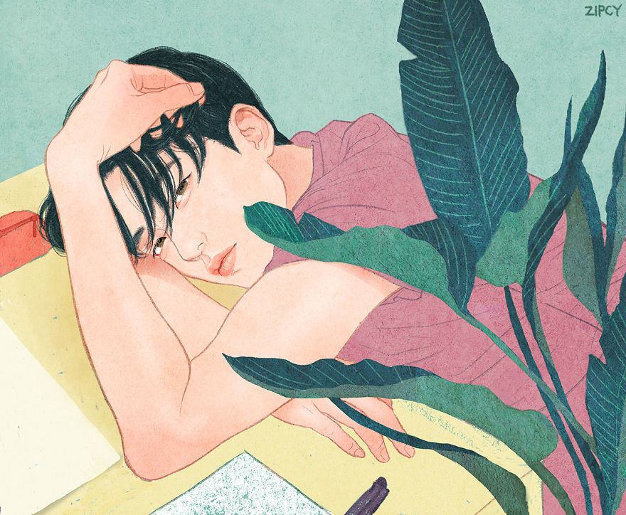 Korean Illustrator Captures Love And Intimacy So Well That You Can Almost Feel It
