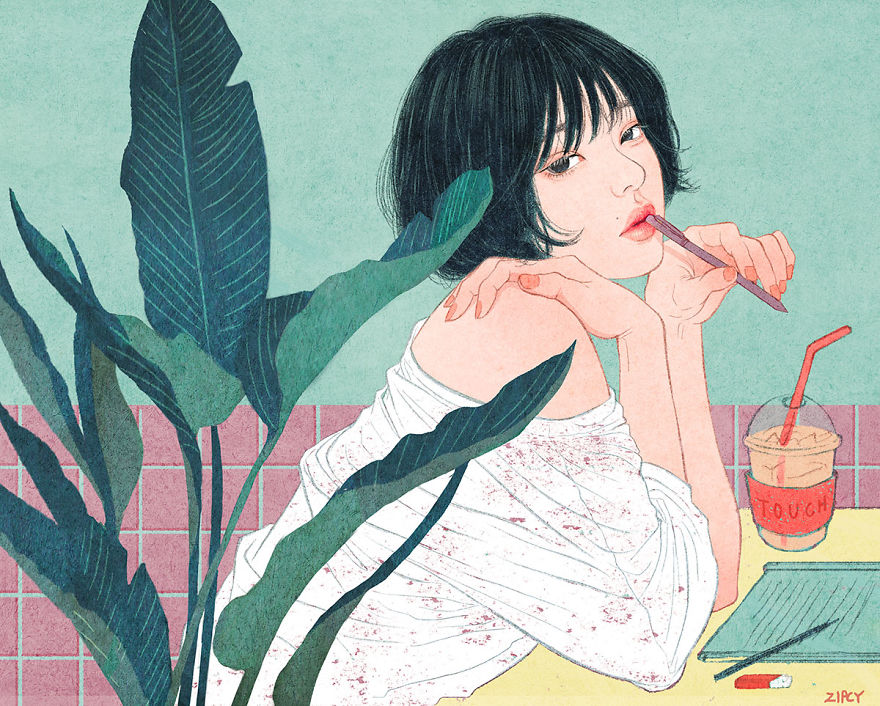 Korean Illustrator Captures Love And Intimacy So Well That You Can Almost Feel It