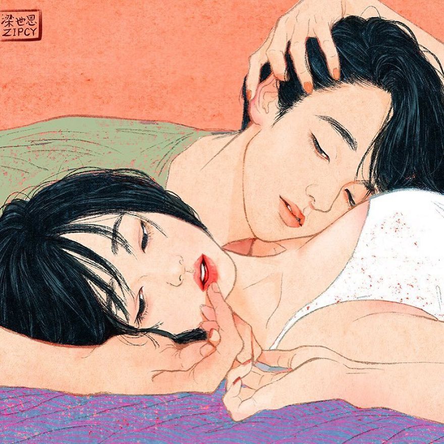 Korean Illustrator Captures Love And Intimacy So Well That You Can Almost Feel It