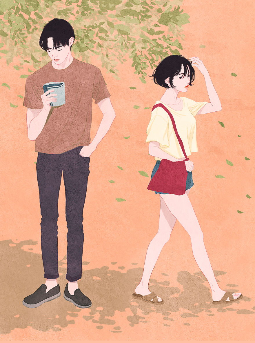 Korean Illustrator Captures Love And Intimacy So Well That You Can Almost Feel It