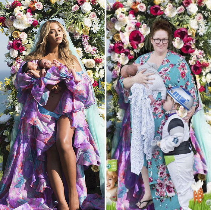 Parents Are Hilariously Recreating Beyonce’s Viral Motherhood Photos To Show How It Really Looks Parents Are Hilariously Recreating Beyonce’s Viral Motherhood Photos To Show How It Really Looks