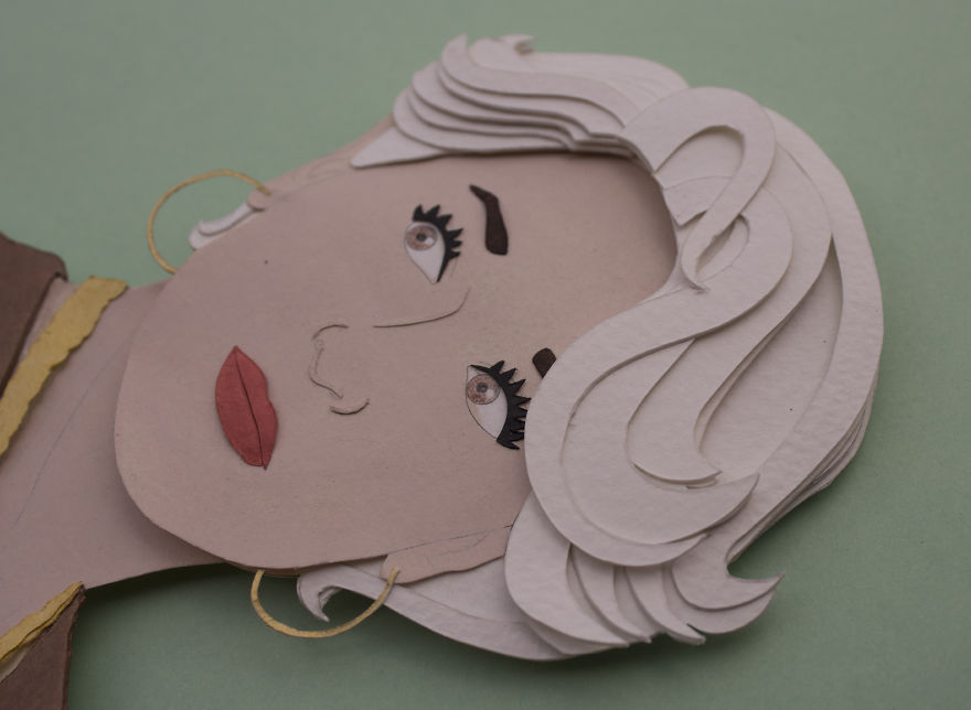 We Created Paper Cut Portrait Of Some Famous Personalities From History And Cinema