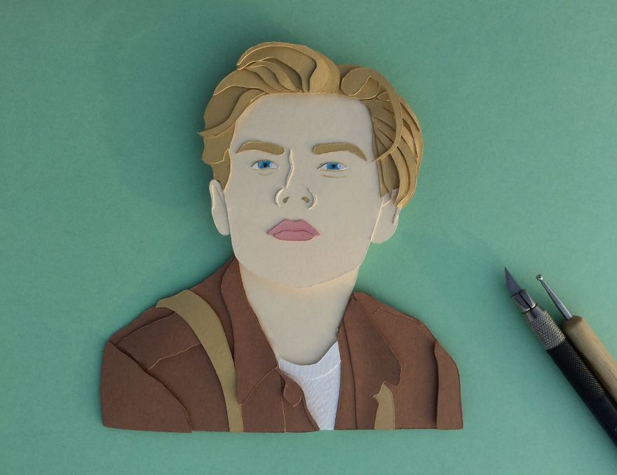 We Created Paper Cut Portrait Of Some Famous Personalities From History And Cinema