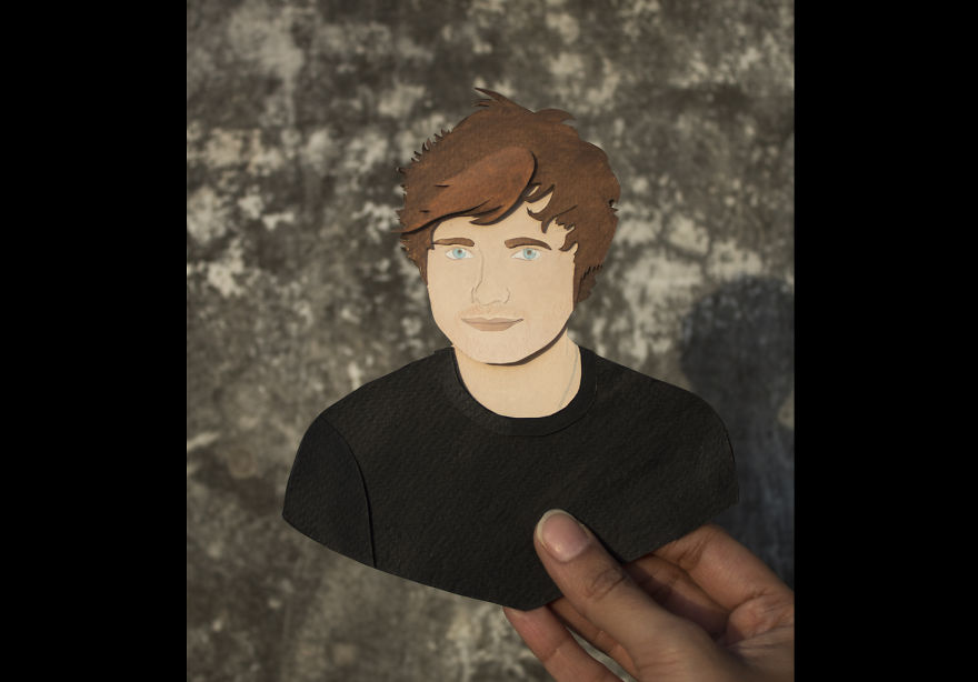 We Created Paper Cut Portrait Of Some Famous Personalities From History And Cinema