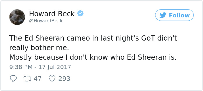 66 Of The Most Hilarious Reactions To Ed Sheeran’s Cameo In Game Of Thrones 66 Of The Most Hilarious Reactions To Ed Sheeran’s Cameo In Game Of Thrones