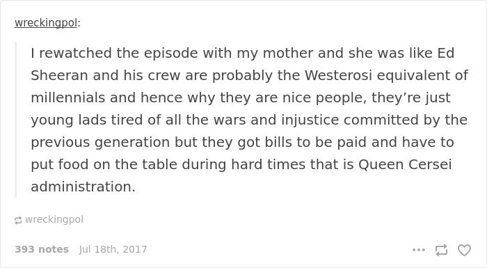 66 Of The Most Hilarious Reactions To Ed Sheeran’s Cameo In Game Of Thrones 66 Of The Most Hilarious Reactions To Ed Sheeran’s Cameo In Game Of Thrones