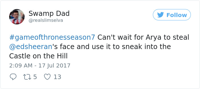 66 Of The Most Hilarious Reactions To Ed Sheeran’s Cameo In Game Of Thrones 66 Of The Most Hilarious Reactions To Ed Sheeran’s Cameo In Game Of Thrones