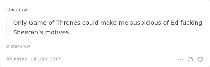 66 Of The Most Hilarious Reactions To Ed Sheeran’s Cameo In Game Of Thrones 66 Of The Most Hilarious Reactions To Ed Sheeran’s Cameo In Game Of Thrones