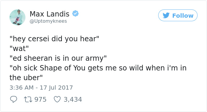 66 Of The Most Hilarious Reactions To Ed Sheeran’s Cameo In Game Of Thrones 66 Of The Most Hilarious Reactions To Ed Sheeran’s Cameo In Game Of Thrones