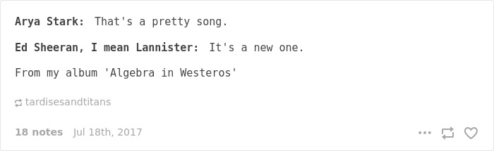 66 Of The Most Hilarious Reactions To Ed Sheeran’s Cameo In Game Of Thrones 66 Of The Most Hilarious Reactions To Ed Sheeran’s Cameo In Game Of Thrones