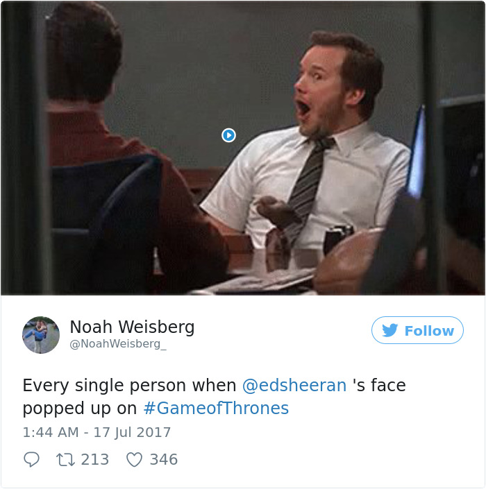 66 Of The Most Hilarious Reactions To Ed Sheeran’s Cameo In Game Of Thrones 66 Of The Most Hilarious Reactions To Ed Sheeran’s Cameo In Game Of Thrones