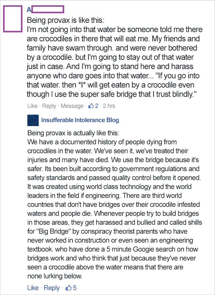 Anti-Vaxxer Tries To Shut Down People Who Are Pro-Vaccine, Gets A Perfect Comeback Anti-Vaxxer Tries To Shut Down People Who Are Pro-Vaccine, Gets A Perfect Comeback