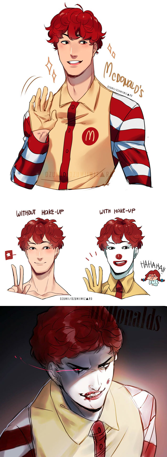 Illustrator Reimagines Fast Food Mascots As Anime Characters And Now Everyone Wants To Read Their Manga