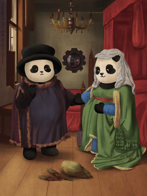 21 Famous Paintings That Look Better With Pandas