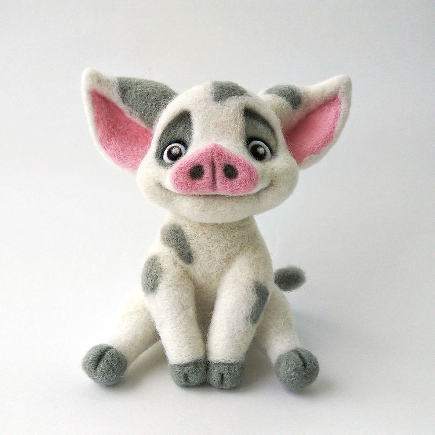 I Make Needle Felted Sculptures From Sheep Wool I Make Needle Felted Sculptures From Sheep Wool