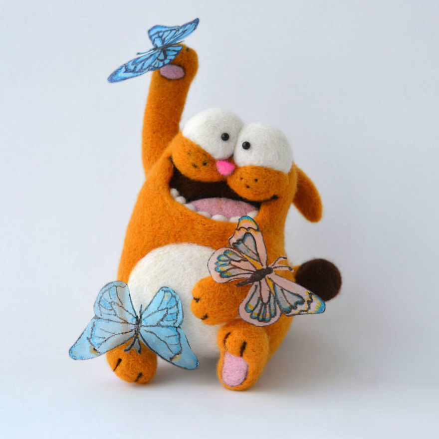 I Make Needle Felted Sculptures From Sheep Wool I Make Needle Felted Sculptures From Sheep Wool