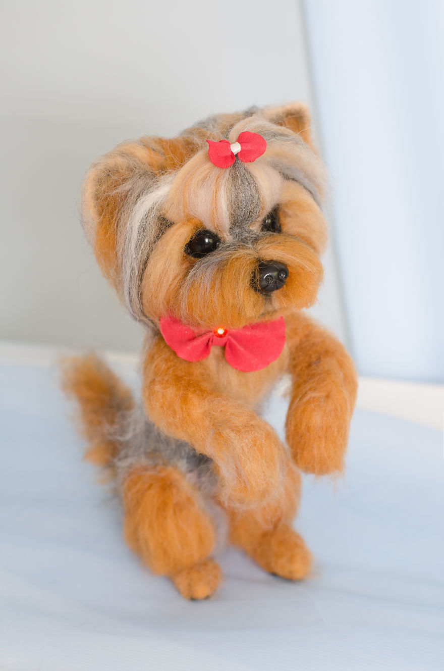 I Make Needle Felted Sculptures From Sheep Wool I Make Needle Felted Sculptures From Sheep Wool