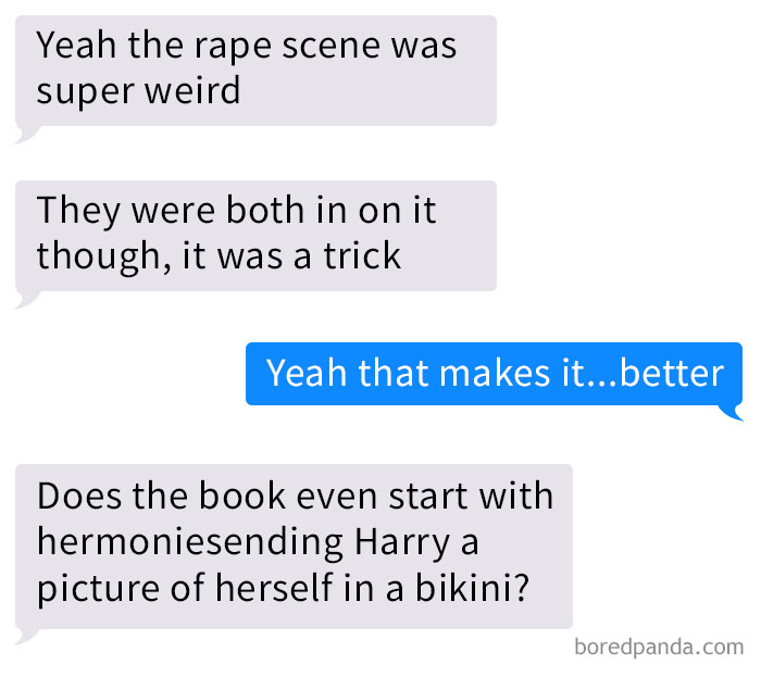 Guy Discovers He’s Been Reading NSFW Harry Potter Fan Fiction Instead Of The Real Book, And It’s Too Hilarious Guy Discovers He’s Been Reading NSFW Harry Potter Fan Fiction Instead Of The Real Book, And It’s Too Hilarious