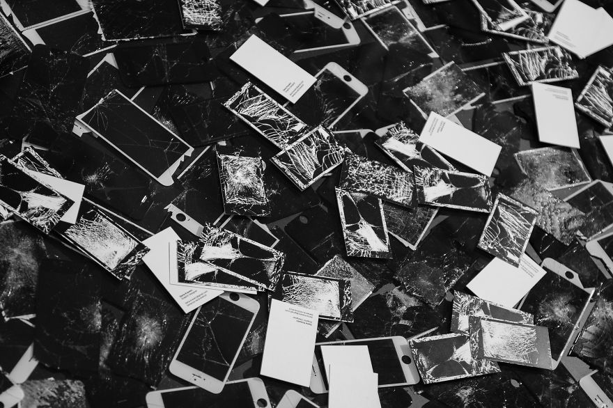 A Girl Who Collected 666 Broken Iphones